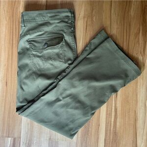 Prana Halle Convertible Olive Green Pants 14